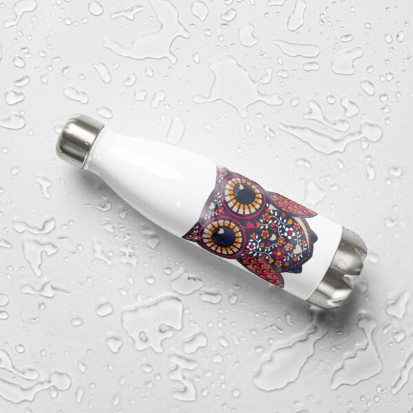 Colorful Owl Design Stainless Steel Water Bottle