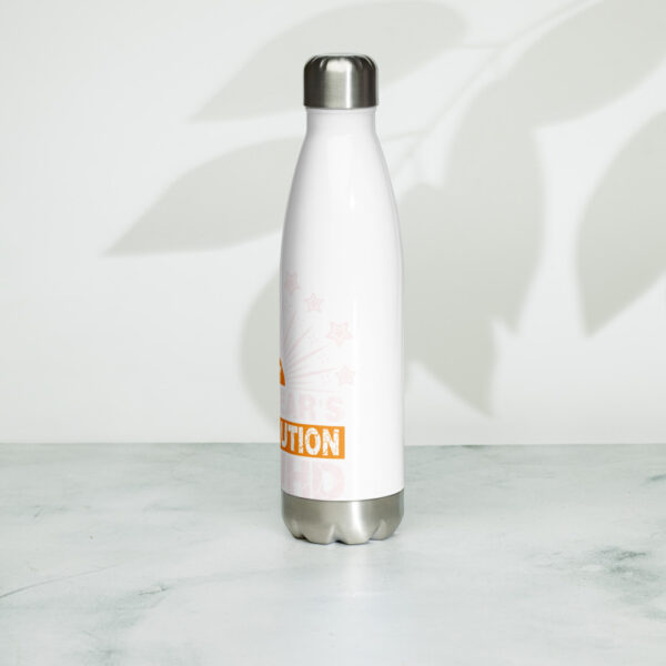 New Year Resolution Design Stainless Steel Water Bottle