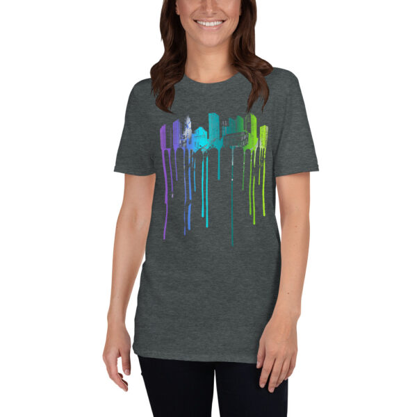 Colorful City Scape Design Short-Sleeve Unisex T-Shirt