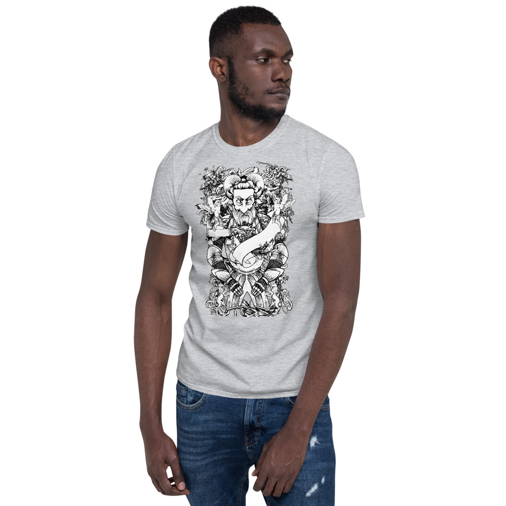 Samurai Design Unisex T-Shirt - Untamed Wear - Online Store