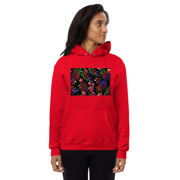 Colorful Leaves Pattern Unisex fleece hoodie