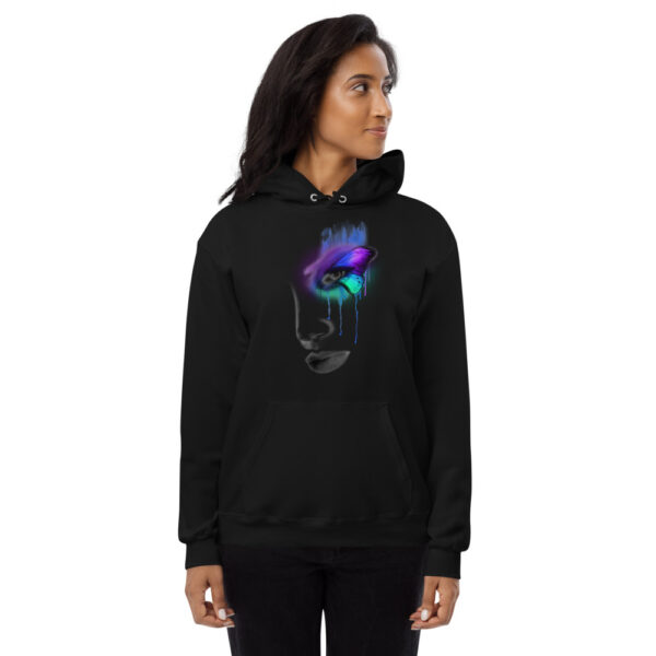 Colored Eye Design Unisex fleece hoodie