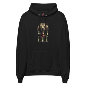 Wild and Free Design Unisex fleece hoodie