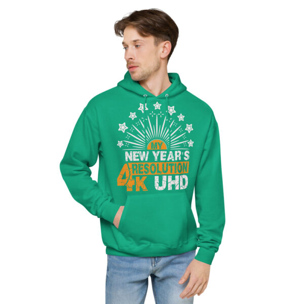 New Year Resolution Design Unisex fleece hoodie
