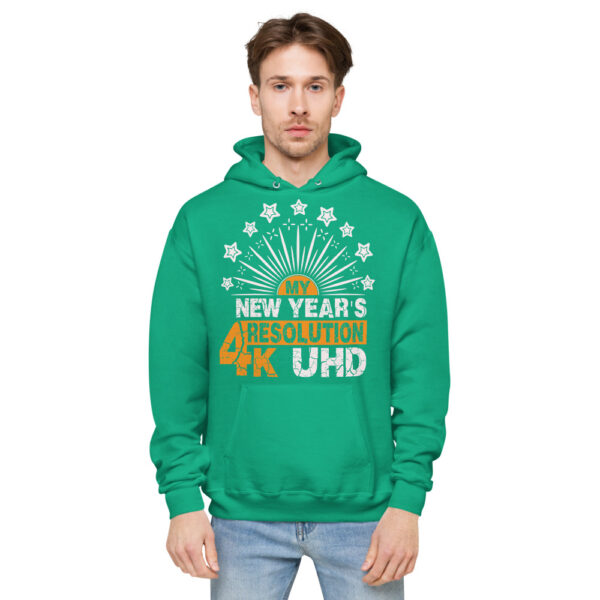 New Year Resolution Design Unisex fleece hoodie