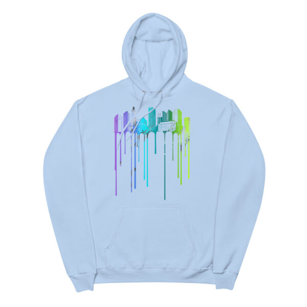 Colorful City Scape Design Unisex fleece hoodie