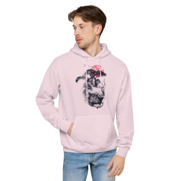 Lion Design Unisex fleece hoodie