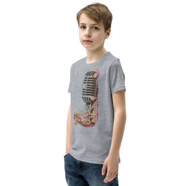 Don't Stop The Music Design Youth Short Sleeve T-Shirt