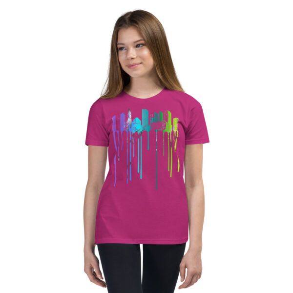 Colorful City Scape Design Youth Short Sleeve T-Shirt