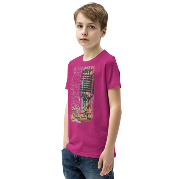 Don't Stop The Music Design Youth Short Sleeve T-Shirt