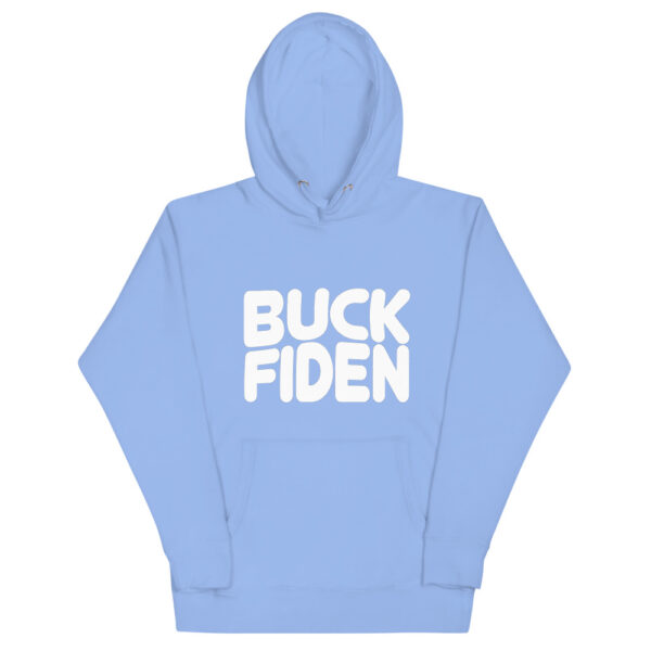Buck Fiden- White Text Unisex Hoodie